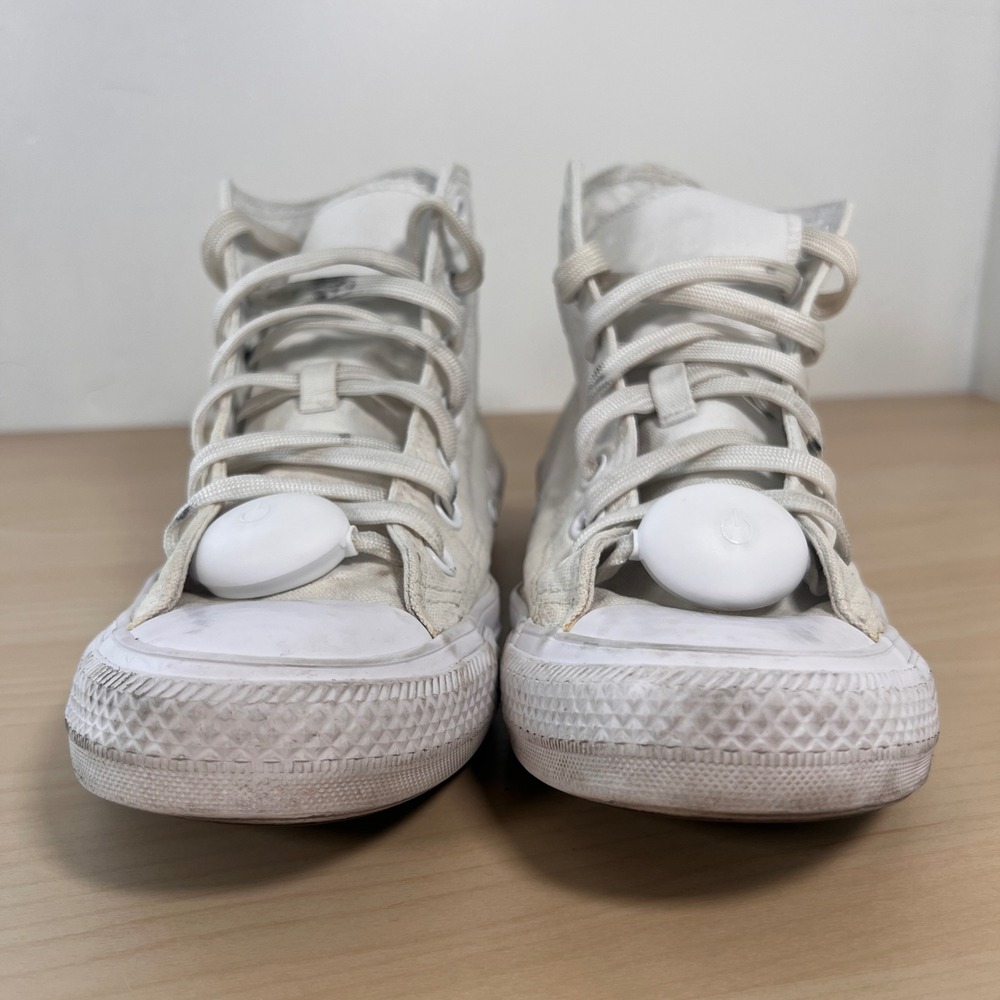 Converse Chuck Taylor All Star Women 8 White High Top LED Light Up Laces - Picture 8 of 9